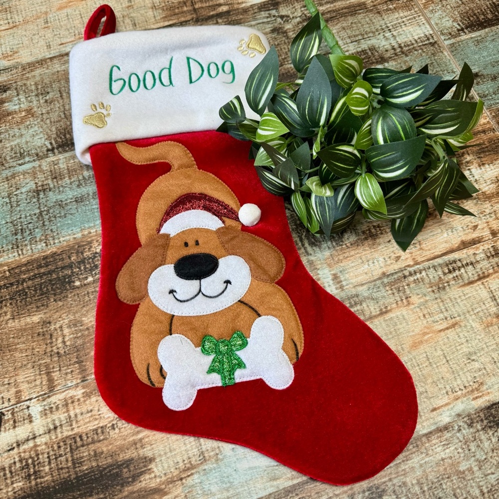 “GOOD DOG” Christmas Stocking
